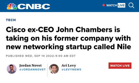 CNBC coverage of Nile launching from stealth