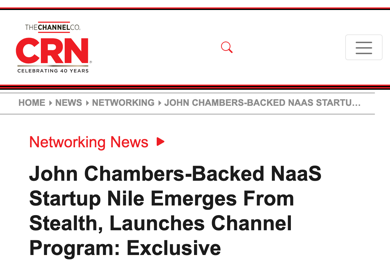 CRN coverage of Nile emerging from stealth