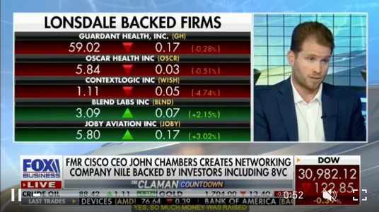 FOX Business coverage of Nile backed by John Chambers